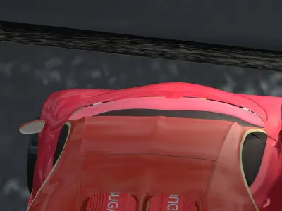 Bugati car model Free low-poly 3D model