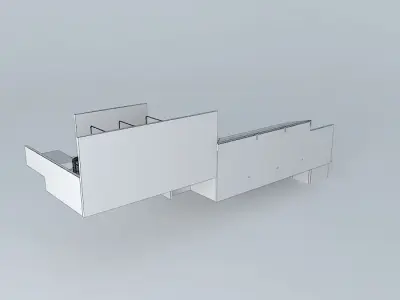 System Aquaponico 00 Aquaponics Beira Mar Bed cultivation in ... 3D model