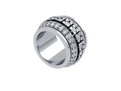 Wedding band 3D print model 13