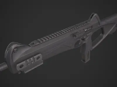 Beretta MX4 Low-poly 3D model
