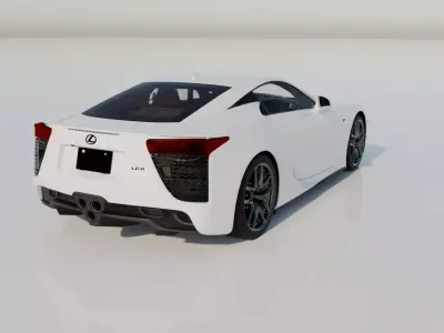 Lexus LFA 2012 High Detail Game Ready Cinematic Low-poly 3D model