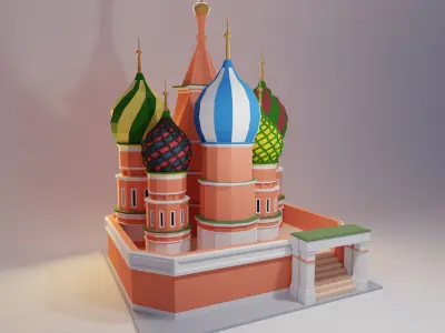 Landmarks of the World R - S Low-poly 3D model