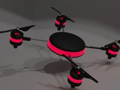 3d drone for rendering  animation game ready  3D model