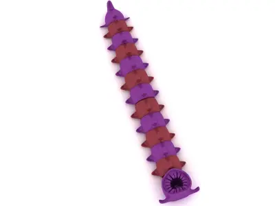 Spiral Tentacle Creature 3D print model