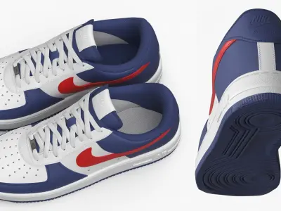  Nike Air Force 1 USA Leather Sneakers 