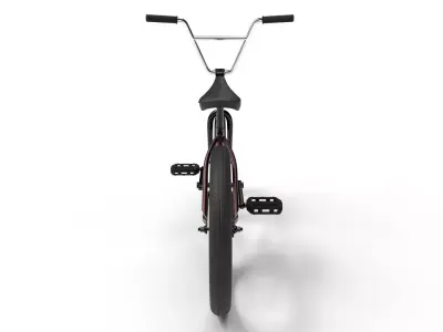 Haro Hoover BMX Merlot - Optimized 3D model