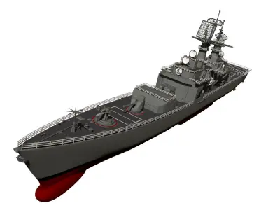 USS California CGN 36 3D print model