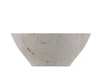 Bowl in White Pattren 3D model