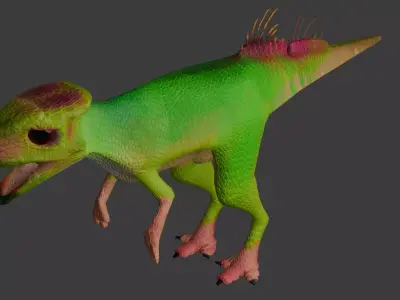  tinny ceratopsid Free low-poly 3D model