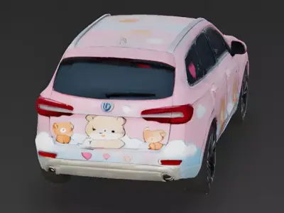 Cupid Arrow Racing SUV 3D Model Low-poly 3D model