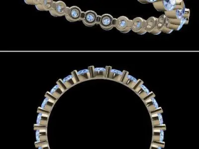 Dainty Infinity Band Mix Size 3D print model