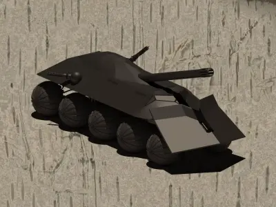 tank btr 3D model