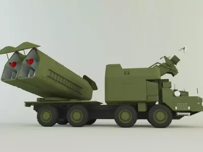 4K51 Rubezh Russian Defense 3D model