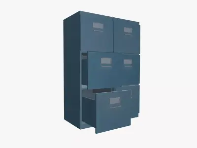 Storage cabinet Low-poly 3D model purchase