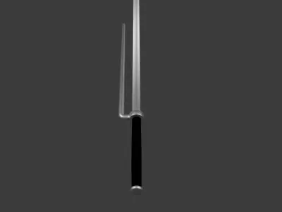 Japanese Jutte Weapon Low-poly 3D model