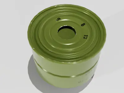 Gas mask filter EO-18k 3D model