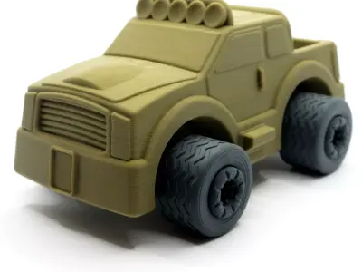 3D Printable Heavy Pick-UP - Supportless 3D print model purchase