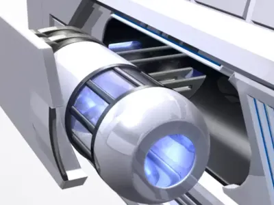 DBP Gun animated 3D model