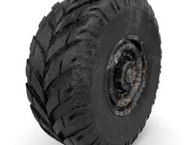 Wheel tire 3D model