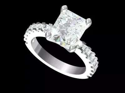 Wedding Ring  3D print model 87