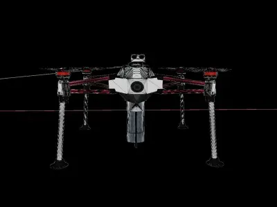 3D Drone dji phantom quadcopter 3D model