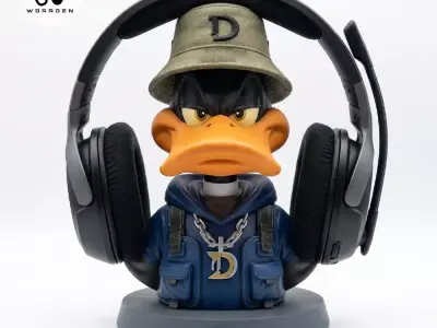 Daffy Duck Headset Holder STL 3D print model