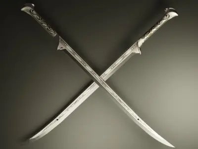 Thranduil sword Low-poly 3D model