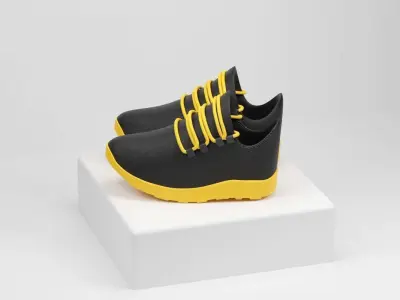 High quality  shoe 3d model Low-poly 3D model