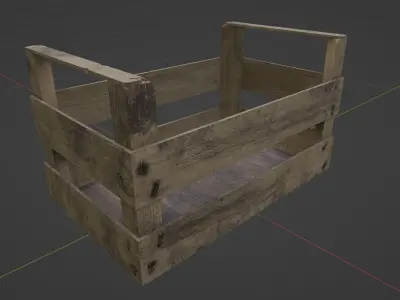 wooden crate 3D model order