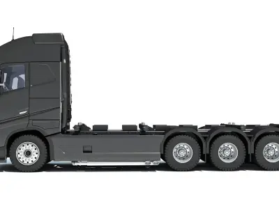 Generic Semi Truck 3D model 2