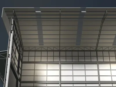 Warehouse in section cut 24i18 3D model
