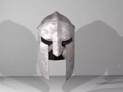 Spartan Helmet Free low-poly 3D model