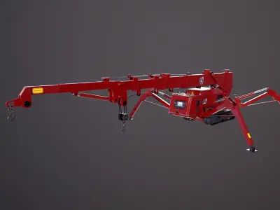 Mini Crawler - Spider Crane 3D model