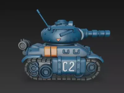 Metal Slug Tank 02 3D print model