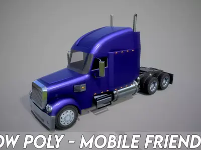 American Truck 6 and upgrades - Mobile Asset Low-poly 3D model
