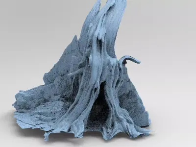 Medieval Witches Hollow Tree 2 3D model