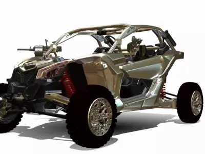 maverick x3 military 4x4 Low-poly 3D model