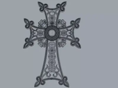Armenian Cross 3D model