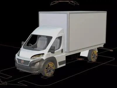 Fiat Ducato Cargo Truck 3D model