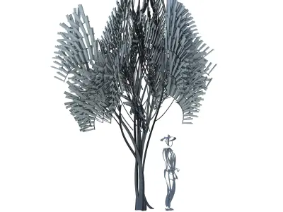 Cartoon tree S2Av3 Free 3D model