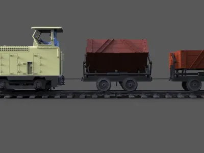 Field railway 3D print model