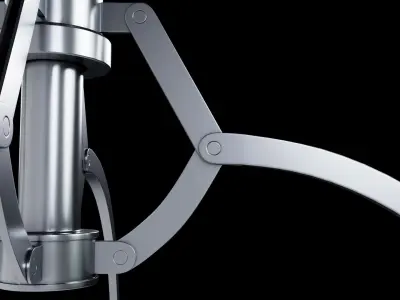 Metal realistic Claw with RIG 3D model