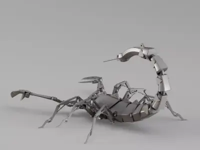 S00012 Mechanical Scorpion Mech 3D model