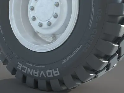 Truck Wheel 02 3D model