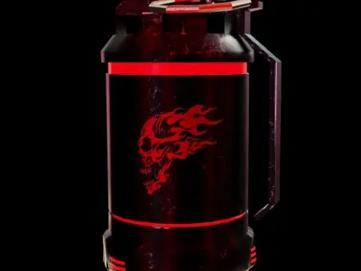 Incendiary Grenade Low-poly 3D model