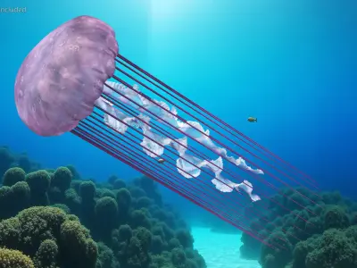  Pink Glow Jellyfish 