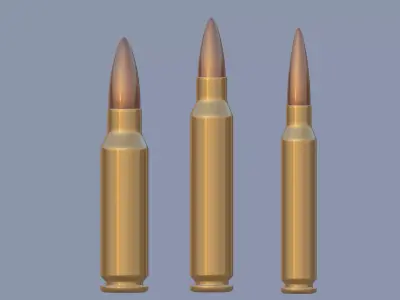Bullet 3D model buy