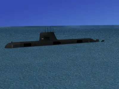 Collins Class HMAS Farncomb 74 3D model