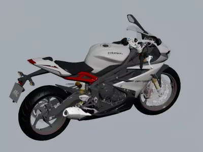 British Triumph Motorcycles 3D model