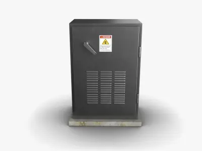Electrical Box 04 Low-poly 3D model